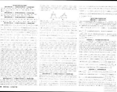 安徽师范大学出版社2024年春课时夺冠七年级数学下册人教版答案 安徽师范大学出版社2024年春课时夺冠七年级数学下册人教版答案