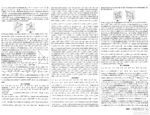 安徽师范大学出版社2024年春课时夺冠八年级数学下册人教版答案