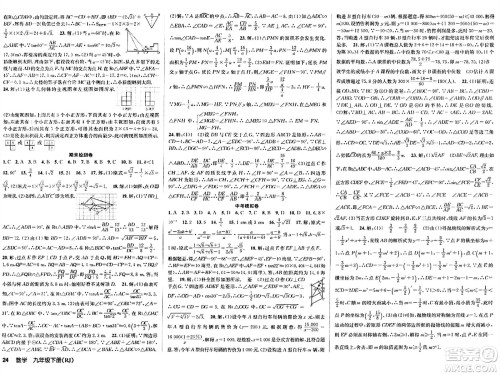 安徽师范大学出版社2024年春课时夺冠九年级数学下册人教版答案