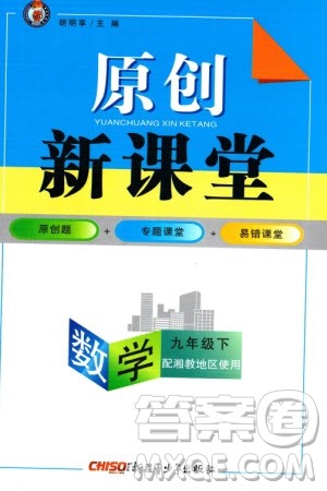 新疆青少年出版社2024年春原创新课堂九年级数学下册湘教版参考答案