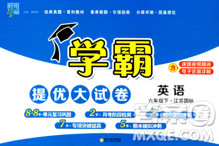 宁夏人民教育出版社2024年春学霸提优大试卷六年级英语下册江苏版答案