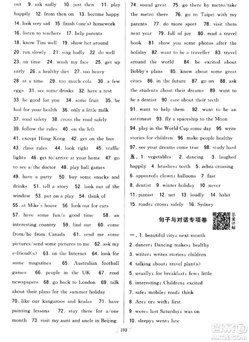 宁夏人民教育出版社2024年春学霸提优大试卷六年级英语下册江苏版答案