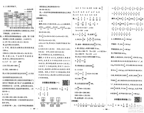 宁夏人民教育出版社2024年春学霸提优大试卷五年级数学下册北师大版答案