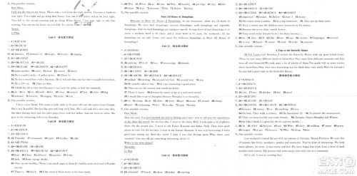 新疆青少年出版社2024年春原创新课堂七年级英语下册人教版山西专版参考答案 新疆青少年出版社2024年春原创新课堂七年级英语下册人教版山西专版参考答案