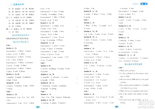 黑龙江教育出版社2024年春资源与评价八年级英语下册山教版五四制答案 黑龙江教育出版社2024年春资源与评价八年级英语下册山教版五四制答案