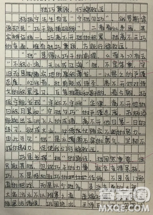 杨振宁宁拙勿巧材料作文800字 关于杨振宁宁拙勿巧的材料作文800字 杨振宁宁拙勿巧材料作文800字 关于杨振宁宁拙勿巧的材料作文800字