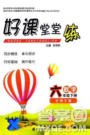 辽宁教育出版社2024年春好课堂堂练六年级数学下册北师大版参考答案