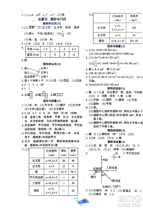 辽宁教育出版社2024年春好课堂堂练六年级数学下册北师大版参考答案