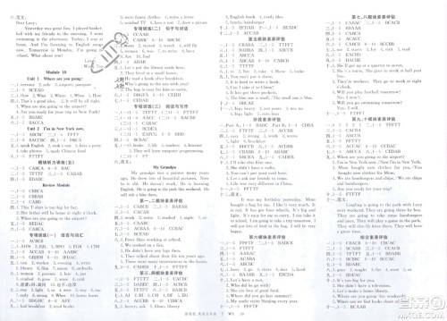 合肥工业大学出版社2024年春新领程五年级英语下册外研版参考答案