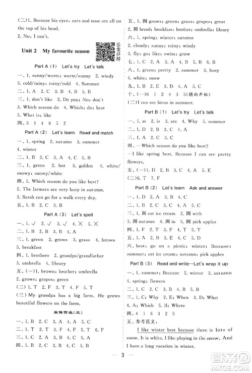 河海大学出版社2024年春经纶学霸4星学霸提高班五年级英语下册人教版答案 河海大学出版社2024年春经纶学霸4星学霸提高班五年级英语下册人教版答案