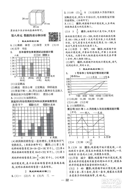 河海大学出版社2024年春经纶学霸4星学霸提高班五年级数学下册北师大版答案