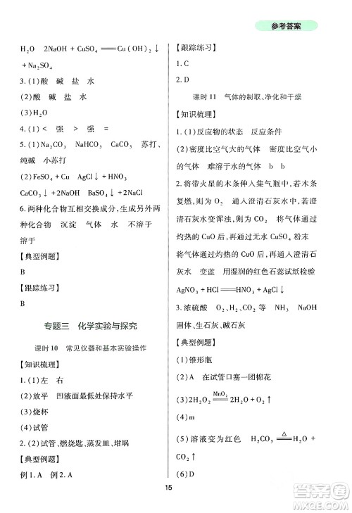 四川教育出版社2024年春新课程实践与探究丛书九年级化学下册人教版答案 四川教育出版社2024年春新课程实践与探究丛书九年级化学下册人教版答案
