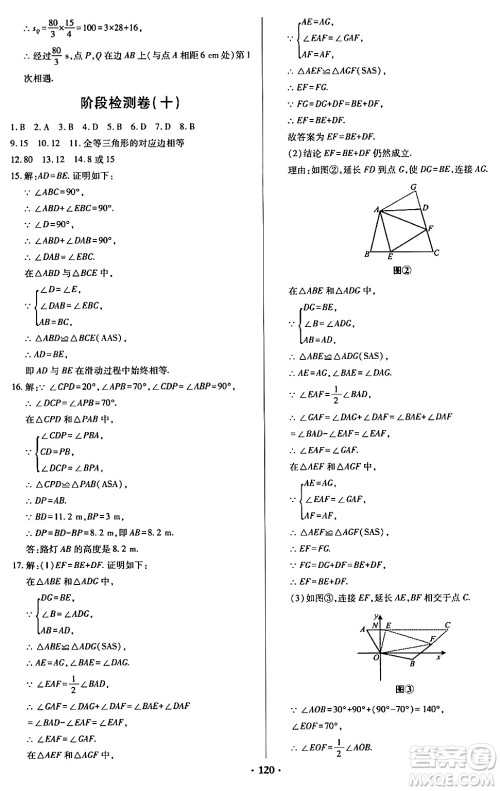 青岛出版社2024年春新课堂学习与探究七年级数学下册通用版答案