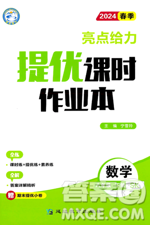北京教育出版社2024年春亮点给力提优课时作业本八年级数学下册苏科版答案 北京教育出版社2024年春亮点给力提优课时作业本八年级数学下册苏科版答案