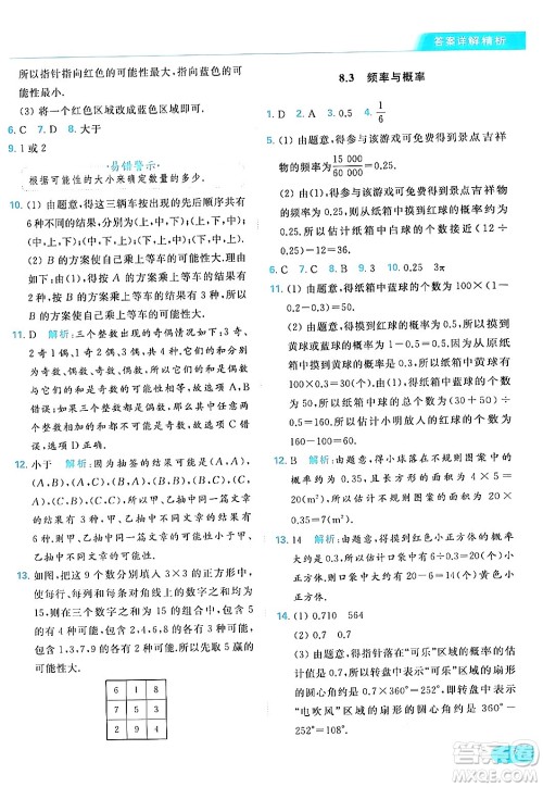 北京教育出版社2024年春亮点给力提优课时作业本八年级数学下册苏科版答案 北京教育出版社2024年春亮点给力提优课时作业本八年级数学下册苏科版答案