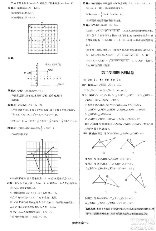 北京教育出版社2024年春1+1轻巧夺冠优化训练七年级数学下册人教版答案