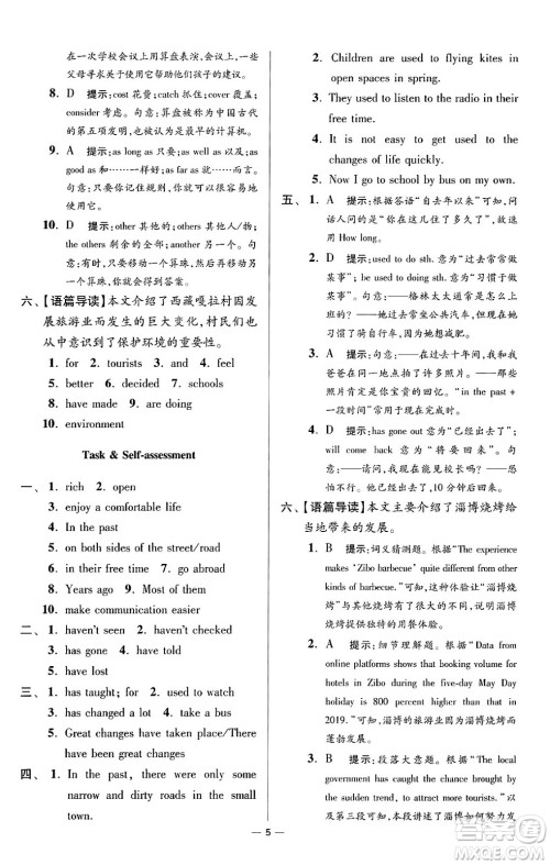 江苏凤凰科学技术出版社2024年春初中英语小题狂做提优版八年级英语下册译林版答案 江苏凤凰科学技术出版社2024年春初中英语小题狂做提优版八年级英语下册译林版答案