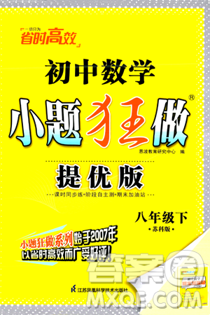 江苏凤凰科学技术出版社2024年春初中数学小题狂做提优版八年级数学下册苏科版答案