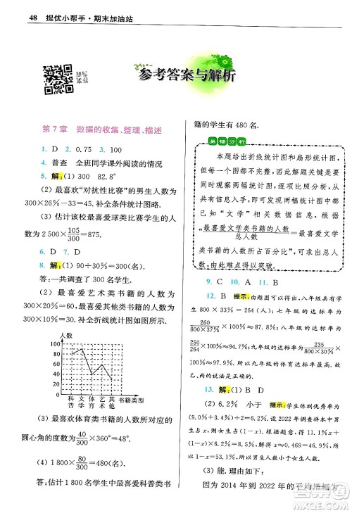 江苏凤凰科学技术出版社2024年春初中数学小题狂做提优版八年级数学下册苏科版答案