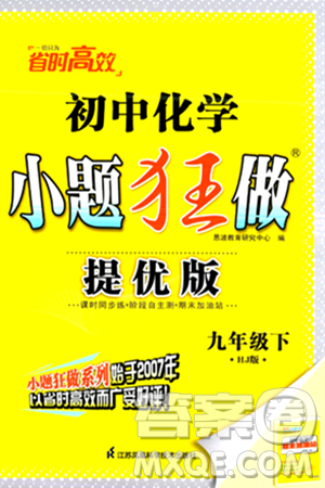 江苏凤凰科学技术出版社2024年春初中化学小题狂做提优版九年级化学下册沪教版答案 江苏凤凰科学技术出版社2024年春初中化学小题狂做提优版九年级化学下册沪教版答案