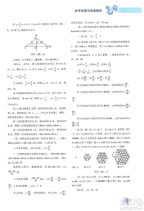 辽宁教育出版社2024年春尖子生题库九年级数学下册人教版答案