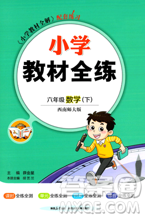 陕西人民教育出版社2024年春小学教材全练六年级数学下册西师大版答案