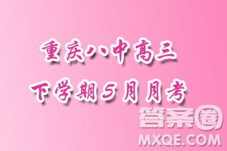 2024届重庆八中高三下学期5月月考数学试卷答案