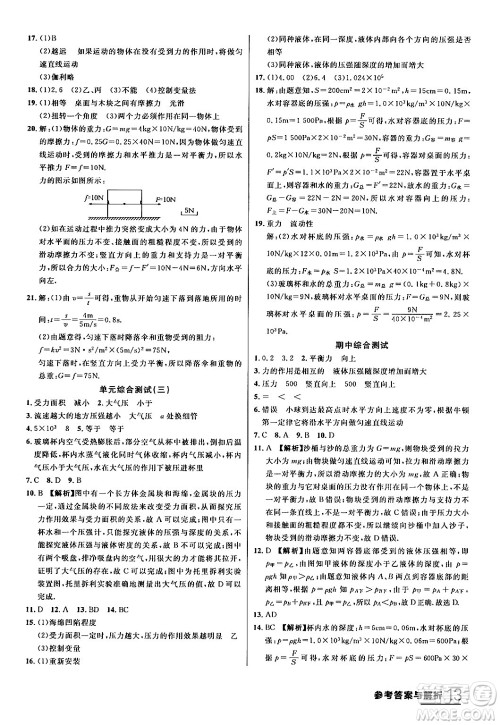 延边大学出版社2024年春品至教育一线课堂八年级物理下册人教版答案 延边大学出版社2024年春品至教育一线课堂八年级物理下册人教版答案
