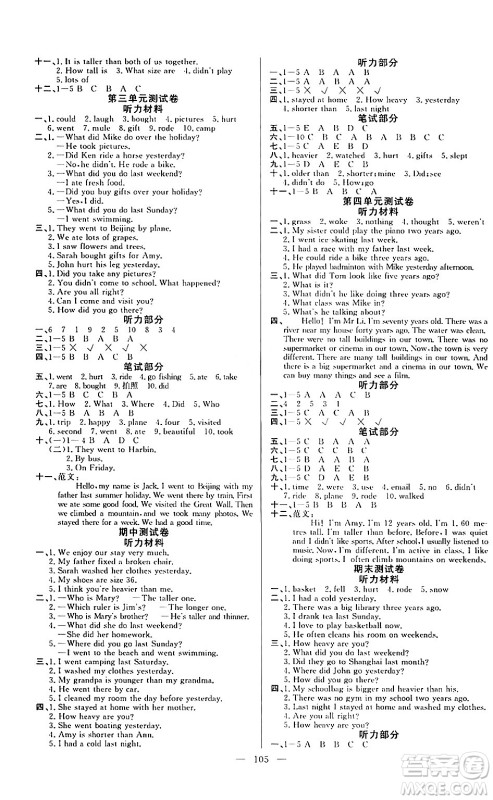 阳光出版社2024年春快乐练习作业本六年级英语下册人教版答案 阳光出版社2024年春快乐练习作业本六年级英语下册人教版答案