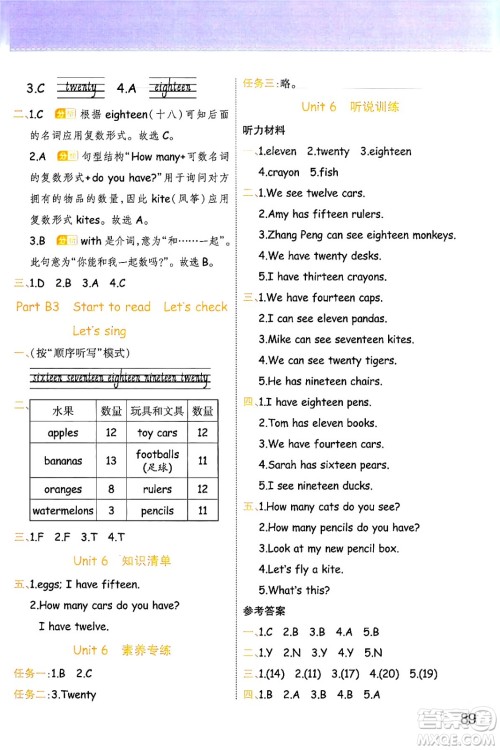 陕西师范大学出版总社有限公司2024年春黄冈同步练一日一练三年级英语下册人教PEP版三起点答案 陕西师范大学出版总社有限公司2024年春黄冈同步练一日一练三年级英语下册人教PEP版三起点答案