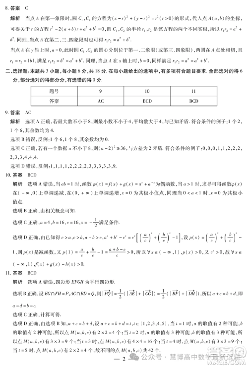 2024届天一联考高三合肥六中最后一卷数学试题答案