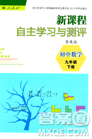南京师范大学出版社2024年春新课程自主学习与测评九年级数学下册人教版答案