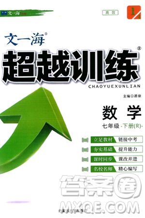 内蒙古大学出版社2024年春超越训练七年级数学下册人教版答案 内蒙古大学出版社2024年春超越训练七年级数学下册人教版答案