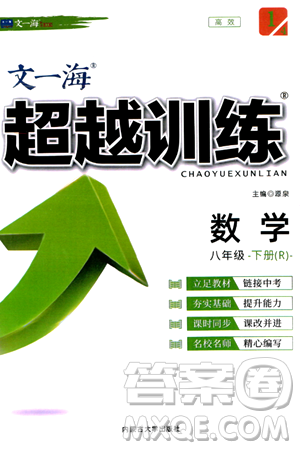 内蒙古大学出版社2024年春超越训练八年级数学下册人教版答案 内蒙古大学出版社2024年春超越训练八年级数学下册人教版答案