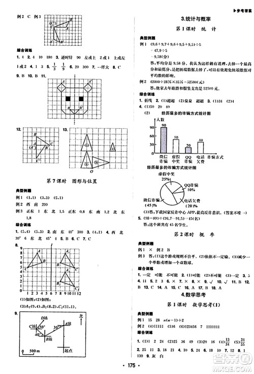 内蒙古大学出版社2024年春超越训练六年级数学下册人教版答案