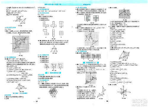 安徽教育出版社2024年春新编基础训练八年级数学下册北师大版答案