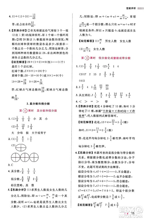 安徽师范大学出版社2024年春训练达人五年级数学下册人教版山东专版答案 安徽师范大学出版社2024年春训练达人五年级数学下册人教版山东专版答案