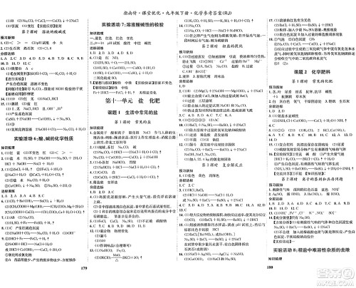 吉林教育出版社2024年春指南针课堂优化九年级化学下册人教版答案