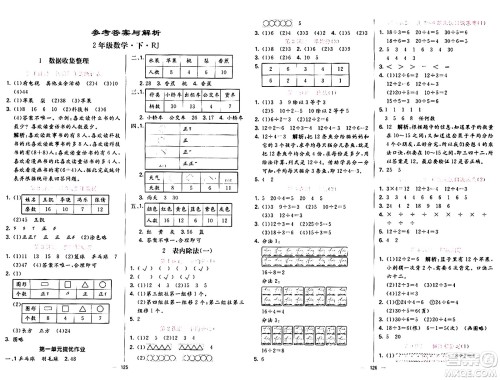 阳光出版社2024年春亮点激活提优天天练二年级数学下册人教版山东专版答案 阳光出版社2024年春亮点激活提优天天练二年级数学下册人教版山东专版答案