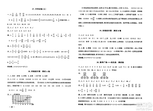 黄山书社2024年春启东黄冈大试卷五年级数学下册人教版答案 黄山书社2024年春启东黄冈大试卷五年级数学下册人教版答案