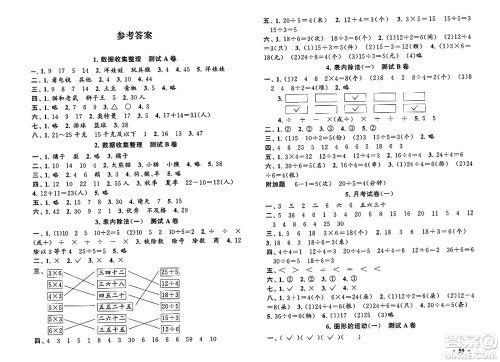 黄山书社2024年春启东黄冈大试卷二年级数学下册人教版答案 黄山书社2024年春启东黄冈大试卷二年级数学下册人教版答案