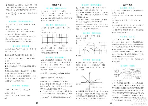 浙江教育出版社2024年春精准学与练六年级数学下册北师大版答案