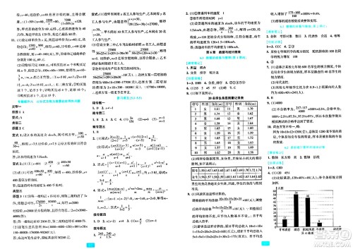 浙江教育出版社2024年春精准学与练七年级数学下册浙教版答案