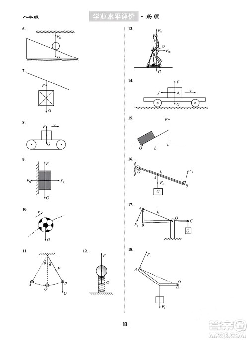 崇文书局2024年春学业水平评价核心素养提升专练八年级物理下册人教版答案 崇文书局2024年春学业水平评价核心素养提升专练八年级物理下册人教版答案