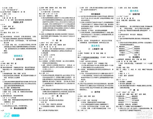 阳光出版社2024年春自主课堂五年级语文下册人教版答案