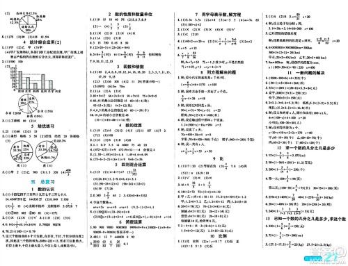 阳光出版社2024年春自主课堂六年级数学下册西师版答案