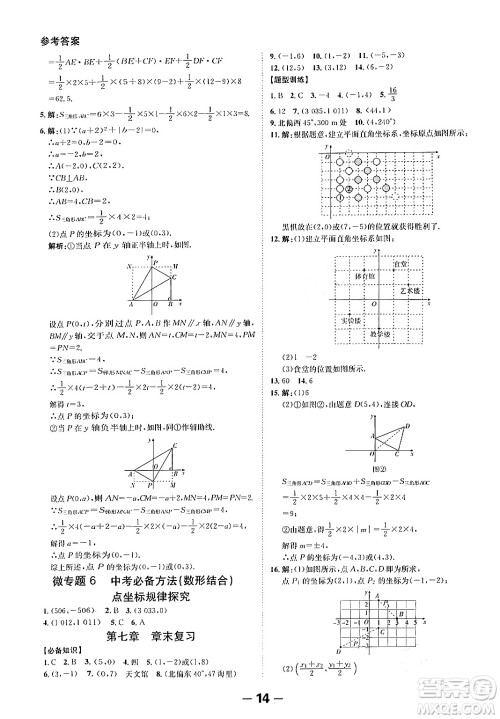 延边大学出版社2024年春全程突破初中同步导学案七年级数学下册人教版答案