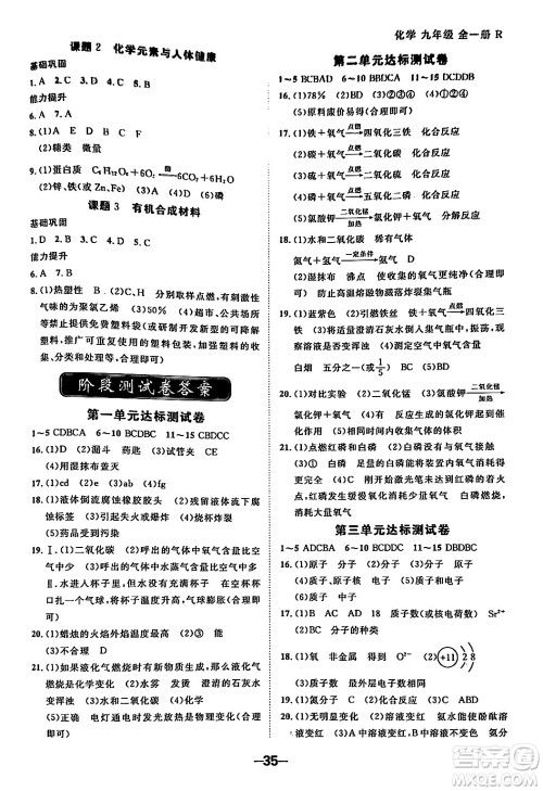 延边大学出版社2024年春全程突破初中同步导学案九年级化学下册人教版答案