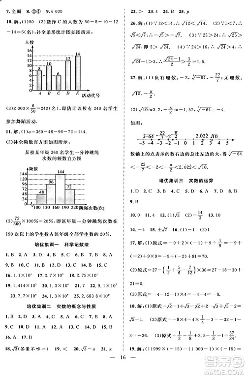 南方出版社2024年春新活力暑假总动员七年级数学全一册人教版答案 南方出版社2024年春新活力暑假总动员七年级数学全一册人教版答案