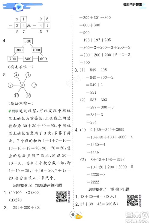 江苏人民出版社2024年春实验班提优训练暑假衔接二升三年级数学青岛版答案 江苏人民出版社2024年春实验班提优训练暑假衔接二升三年级数学青岛版答案